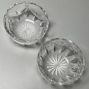 Waterford‎ Cut Crystal Finger Bowls 4" x 2.25" Different Patterns - Set of 2